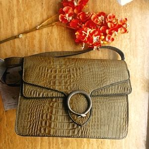Lily & Ivy Snakeskin Faux Leather Crossbody bag